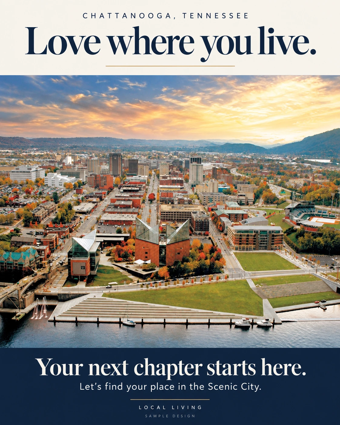 Sample post: Chattanooga, Tennessee. Love where you live.